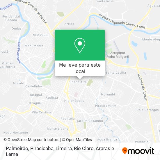 Palmeirão mapa
