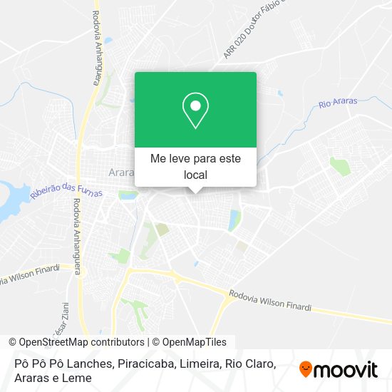 Pô Pô Pô Lanches mapa