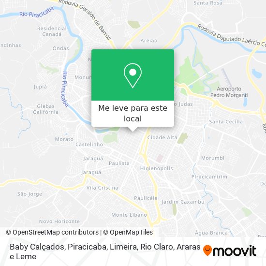 Baby Calçados mapa