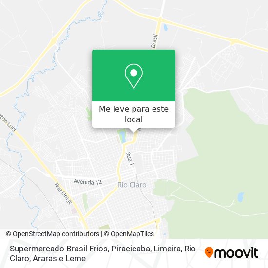 Supermercado Brasil Frios mapa