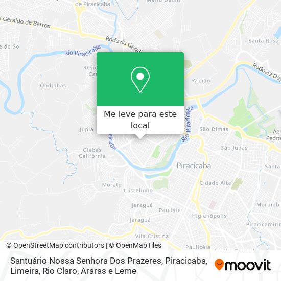 Santuário Nossa Senhora Dos Prazeres mapa