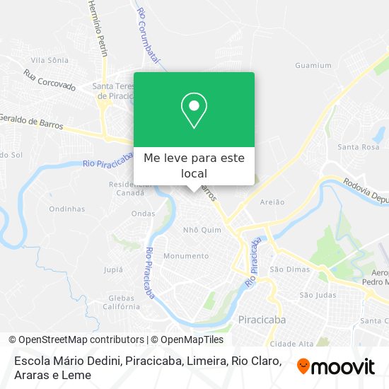 Escola Mário Dedini mapa