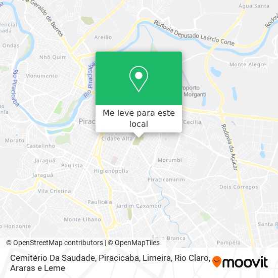 Cemitério Da Saudade mapa