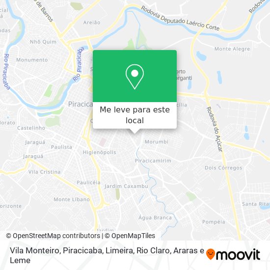 Vila Monteiro mapa