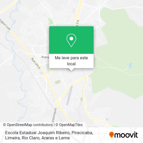 Escola Estadual Joaquim Ribeiro mapa