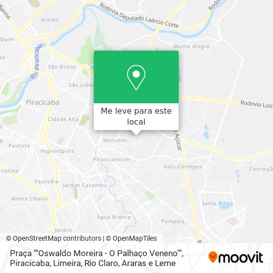 Praça ""Oswaldo Moreira - O Palhaço Veneno"" mapa