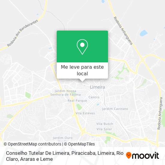 Conselho Tutelar De Limeira mapa