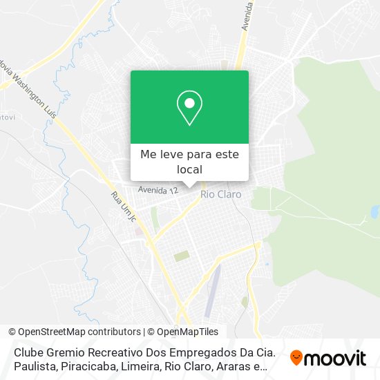 Clube Gremio Recreativo Dos Empregados Da Cia. Paulista mapa