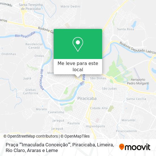 Praça ""Imaculada Conceição"" mapa