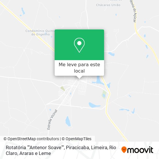 Rotatória ""Antenor Soave"" mapa