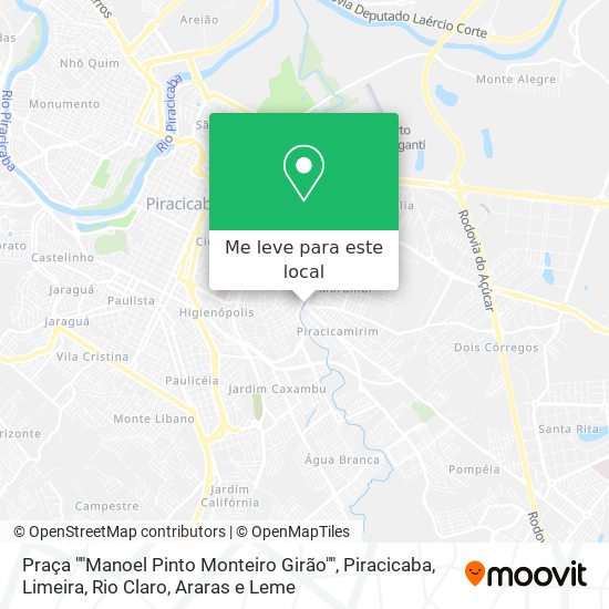 Praça ""Manoel Pinto Monteiro Girão"" mapa