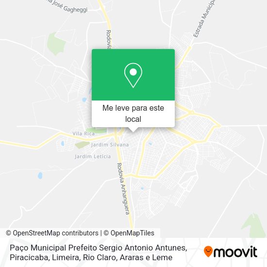 Paço Municipal Prefeito Sergio Antonio Antunes mapa