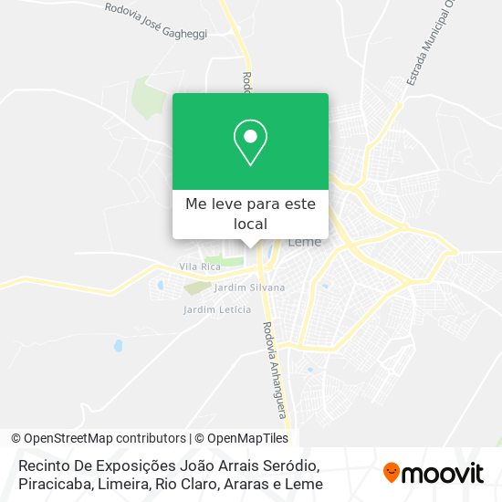 Recinto De Exposições João Arrais Seródio mapa