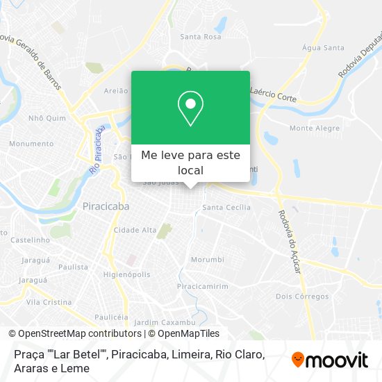 Praça ""Lar Betel"" mapa