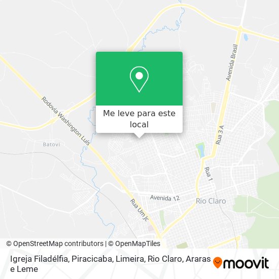 Igreja Filadélfia mapa