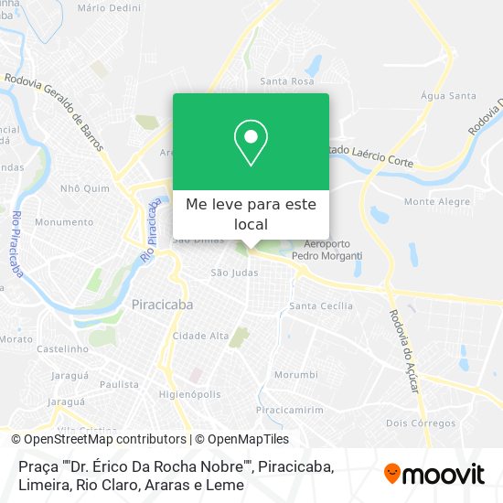 Praça ""Dr. Érico Da Rocha Nobre"" mapa