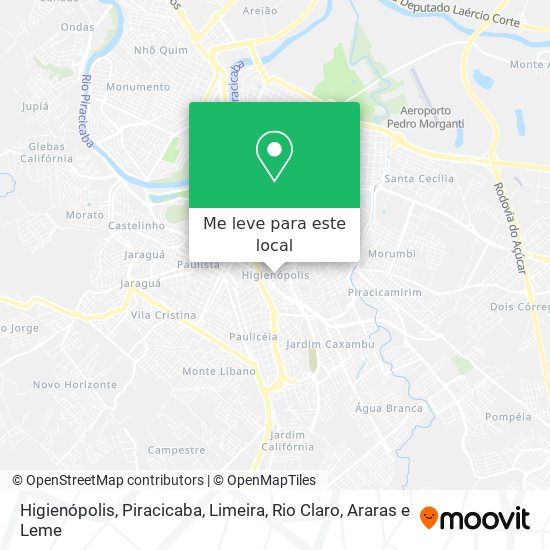 Higienópolis mapa