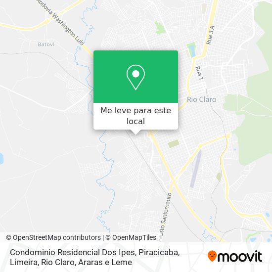 Condominio Residencial Dos Ipes mapa