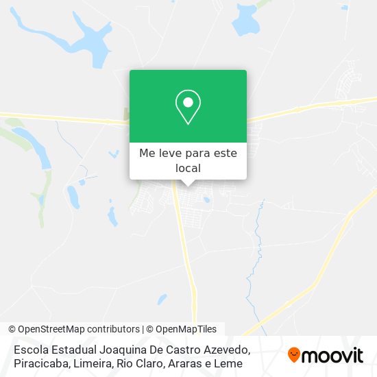 Escola Estadual Joaquina De Castro Azevedo mapa