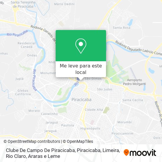 Clube De Campo De Piracicaba mapa