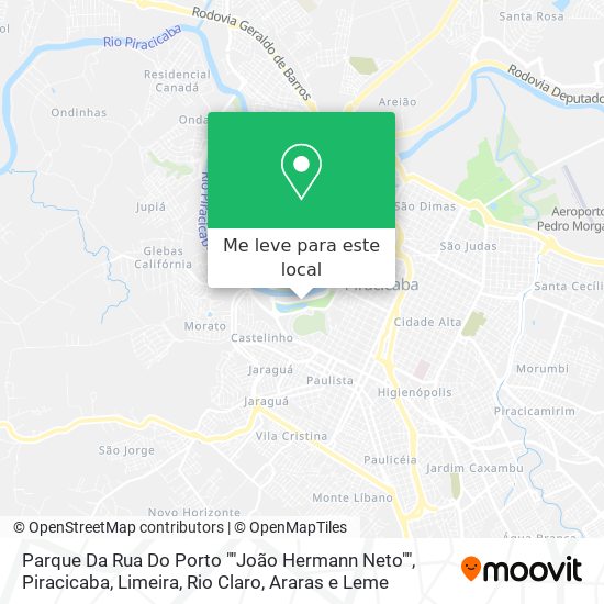 Parque Da Rua Do Porto ""João Hermann Neto"" mapa