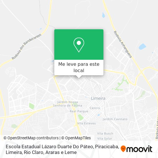 Escola Estadual Lázaro Duarte Do Páteo mapa