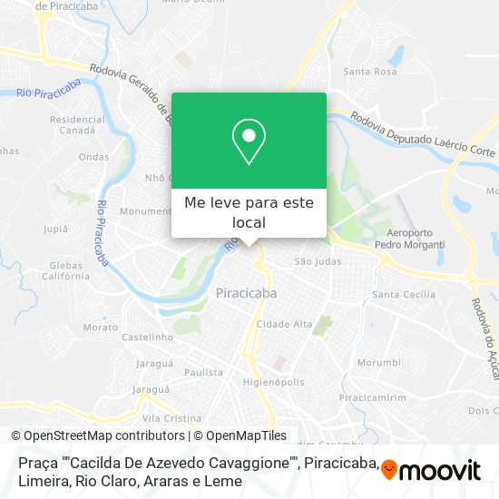 Praça ""Cacilda De Azevedo Cavaggione"" mapa