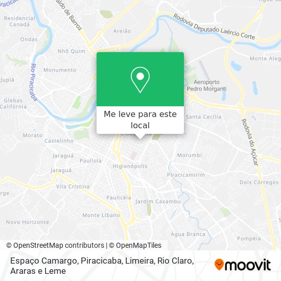 Espaço Camargo mapa