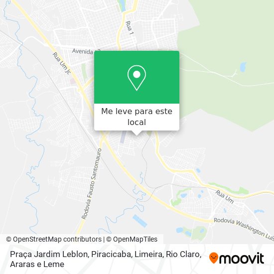 Praça Jardim Leblon mapa