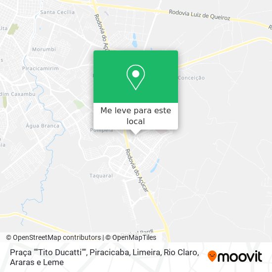 Praça ""Tito Ducatti"" mapa