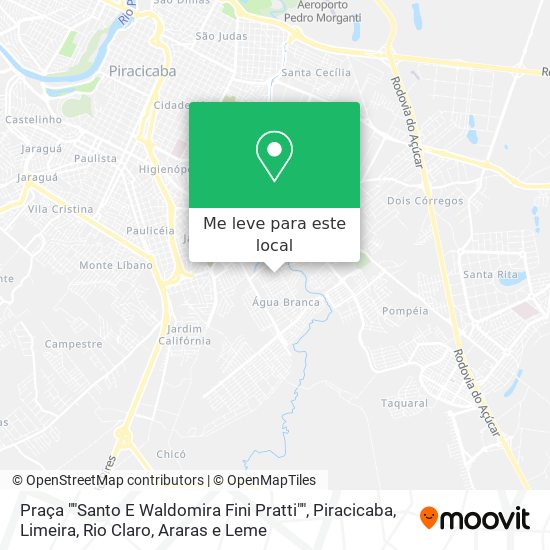 Praça ""Santo E Waldomira Fini Pratti"" mapa