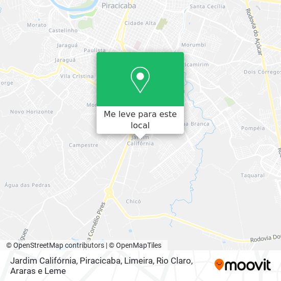 Jardim Califórnia mapa