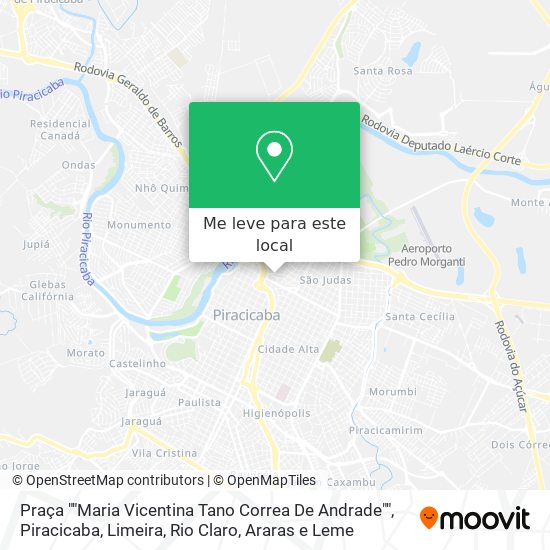 Praça ""Maria Vicentina Tano Correa De Andrade"" mapa