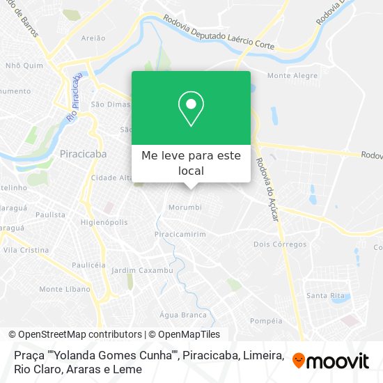 Praça ""Yolanda Gomes Cunha"" mapa