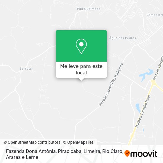 Fazenda Dona Antônia mapa