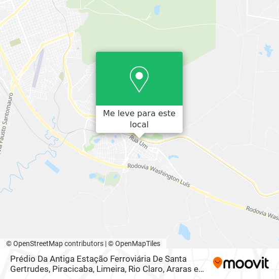 Prédio Da Antiga Estação Ferroviária De Santa Gertrudes mapa