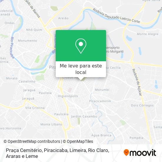 Praça Cemitério mapa
