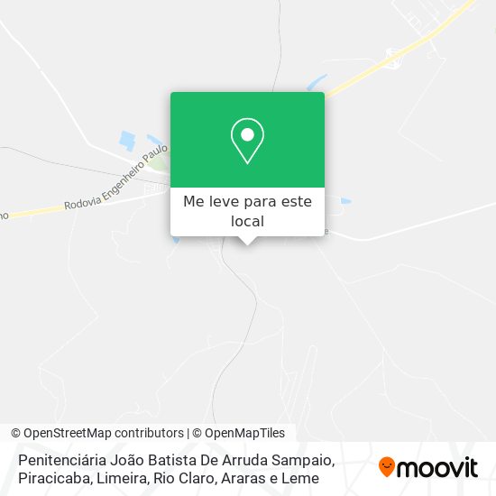 Penitenciária João Batista De Arruda Sampaio mapa
