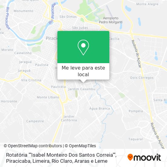 Rotatória ""Isabel Monteiro Dos Santos Correia"" mapa