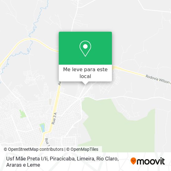 Usf Mãe Preta I/Ii mapa