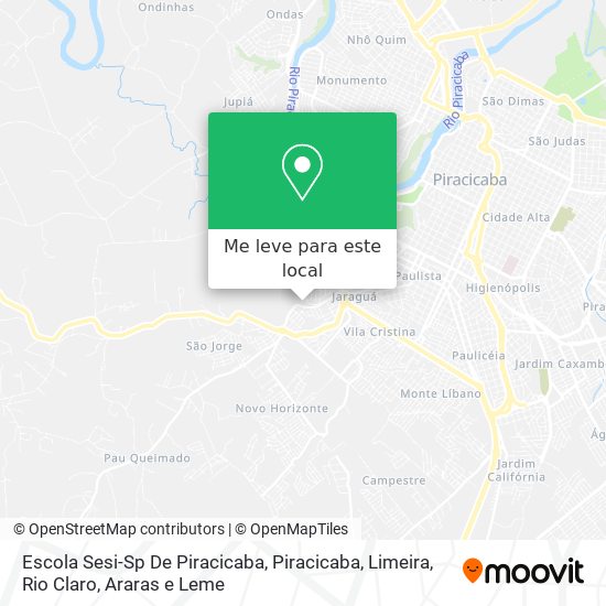Escola Sesi-Sp De Piracicaba mapa