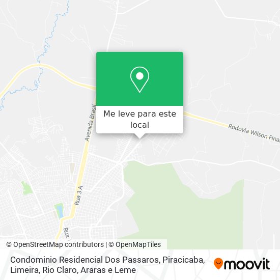 Condominio Residencial Dos Passaros mapa