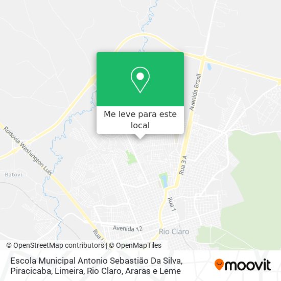 Escola Municipal Antonio Sebastião Da Silva mapa