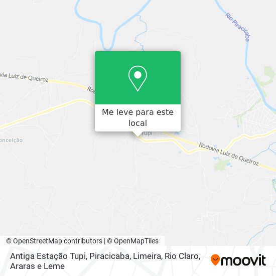 Antiga Estação Tupi mapa