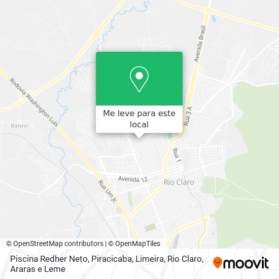 Piscina Redher Neto mapa