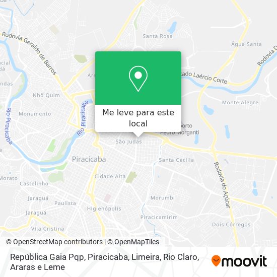 República Gaia Pqp mapa