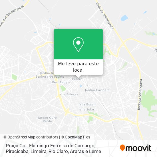 Praça Cor. Flamingo Ferreira de Camargo mapa
