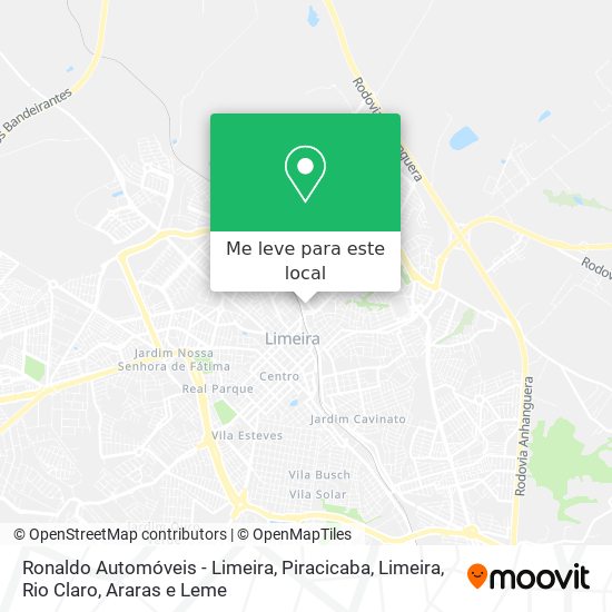 Ronaldo Automóveis - Limeira mapa