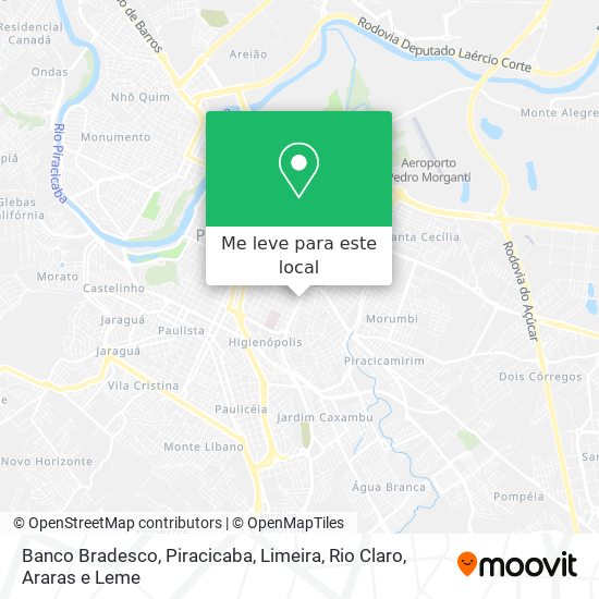Banco Bradesco mapa