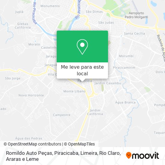 Romildo Auto Peças mapa